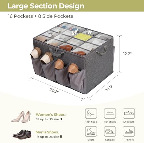 Shoe Organizer for Closet, Shoe Storage Solution - Image 2