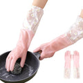Dishwashing Cleaning Gloves Waterproof Tear-Resistant Household Rubber Cleaning by Unknown