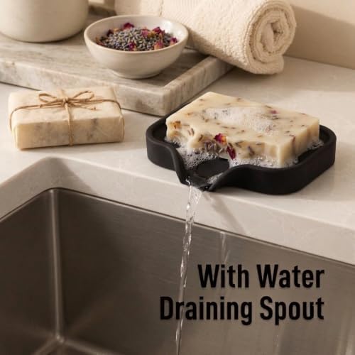 Zulay Kitchen Small Silicone Sponge Holder – Space-Saving Sink Organizer Tray - Image 2