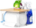 iCASA 2 in 1 Trash Bag Holder Garbage Bags Dispenser Under Sink Organizer by iCASA