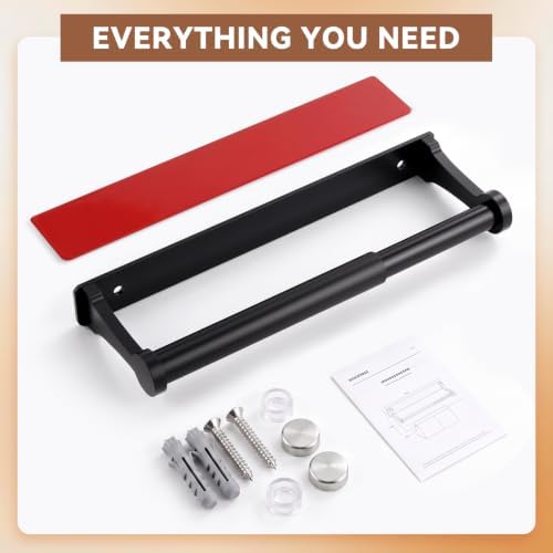 Paper Towel Holder Under Cabinet, Aluminum Alloy Wall Mount Paper Towel Holder - Image 6