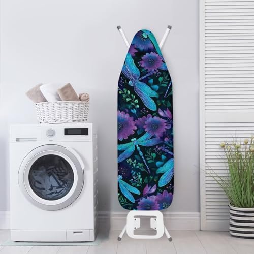 Blue Dragonfly Ironing Board Cover Fits Standard Size Elasticized Edges Home - Image 3