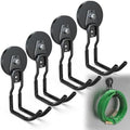 3-H Heavy Duty Magnetic Hooks, No-Drill Garage Power Tool Holder, 4 Pack by 3-H