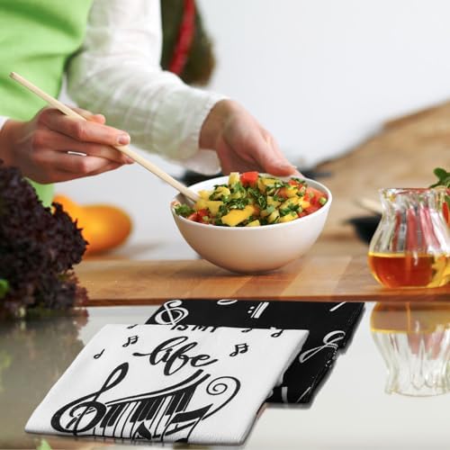 Sunnyray 6 Pcs Kitchen Towels Dish Cloths Nature Modern Absorbent Hand Tea Wash - Image 4