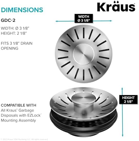 KRAUS WasteGuard Kitchen Sink Strainer/Stopper - Image 3