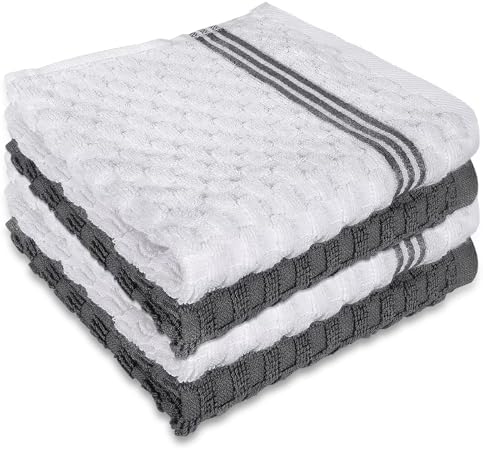 Washcloths Set, 12x12 Inch by INFICRIME