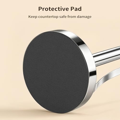 YUMORE Heavy Duty Paper Towel Holder Countertop Weighted Base Chrome - Image 5