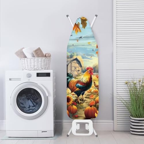 Farm Rooster Ironing Board Cover, Resist Scorching and Staining, 15x54 Heavy - Image 3