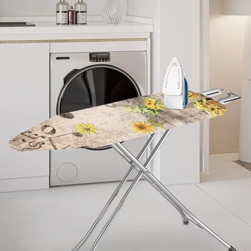 Sunflower Notes Ironing Board Cover and Pad Extra Thick Heavy Duty Padded 3 - Image 2