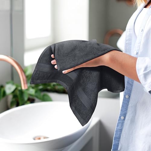 GLAMBURG Ultra Soft 6-Piece Hand Towel Set 16x28-100% Ringspun Cotton - Image 5