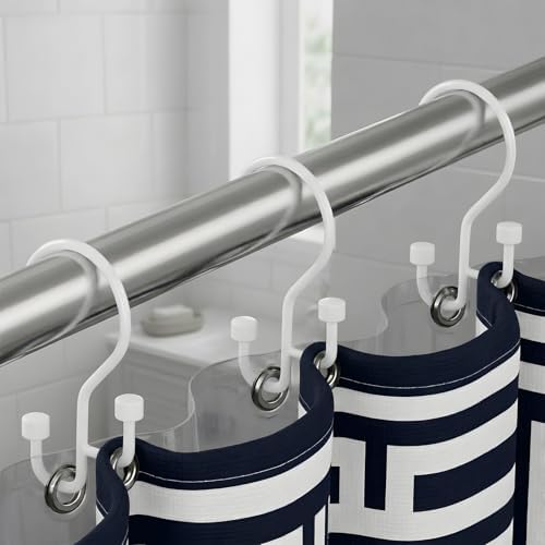 Bathway 12-Pack Double Shower Curtain Hooks, Rust-Resistant Metal Shower by Bathway