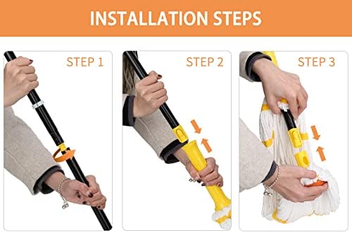Self-Wringing Twist Mop with 1 Extra Refill - Image 5