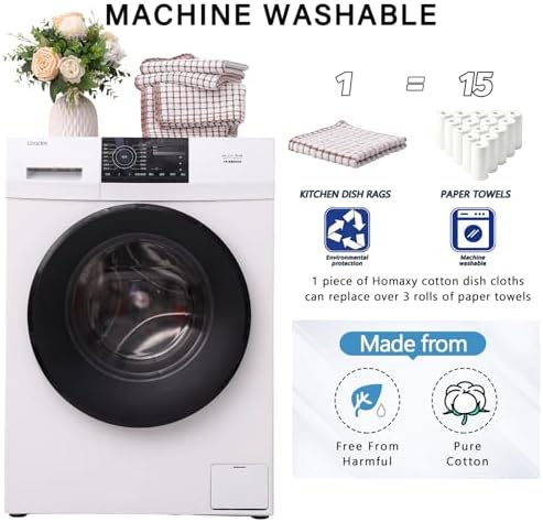 Kitinjoy Cotton 8 Pack Terry Kitchen Towels - Image 5