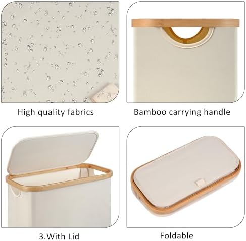 Slim Laundry Hamper, Narrow laundry Hamper - Image 2