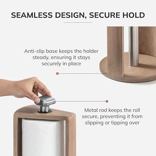 Anji Mountain Wooden Paper Towel Holder - Image 4