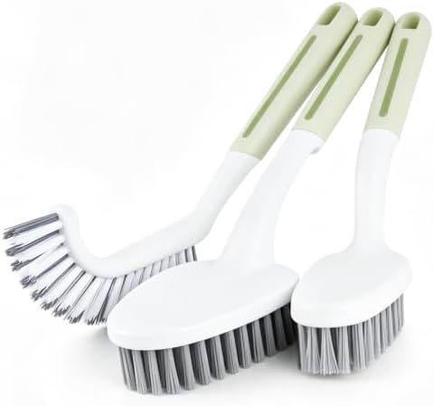 3 Pack Heavy Duty Scrub Brush for Cleaning & Grout Brush by Unknown