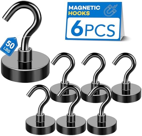 LOVIMAG Magnetic Hooks for Cruise Cabins, 6 Pack by LOVIMAG