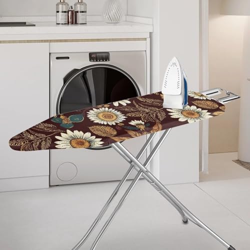 Daisy Print Ironing Board Cover Standard Size 15x54 Inch Iron Cover - Image 2