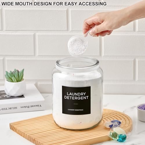 Glass Jars Laundry Containers - Image 3