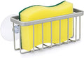 HLOOL Sponge Holder for Kitchen Sink, Kitchen Sink Caddy -Mat Silver by HLOOL