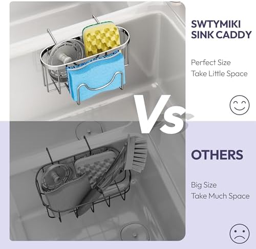 SWTYMIKI Sponge Holder for Kitchen Sink - Image 4
