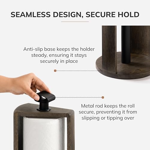 Anji Mountain Wooden Paper Towel Holder - Image 4