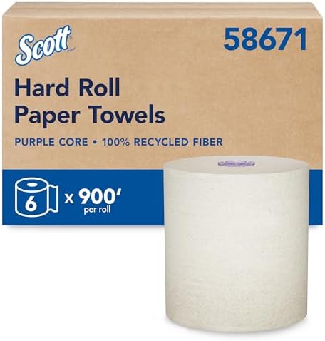 Scott Professional Hard Roll Paper Towels, 6 Rolls x 900' by Scott%C2%AEProfessional