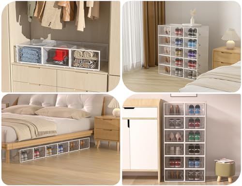 Kuject XX-Large Shoe Storage Boxes 12 Pack - Image 7