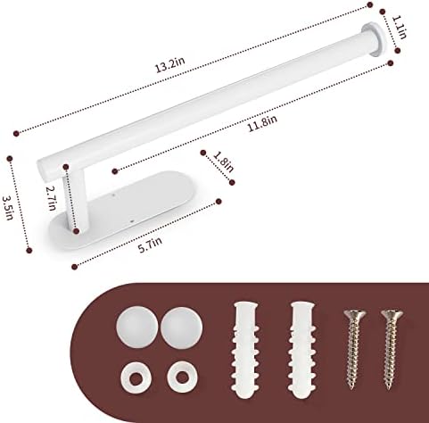 DEKAVA Under Cabinet Wall Mount Paper Towel Holder, Self-Adhesive Bar, - Image 3