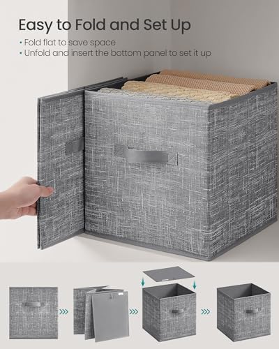 SONGMICS Storage Cubes, 13-Inch Foldable Closet Organizers - Image 6