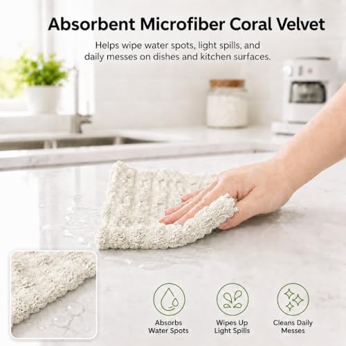 kimteny Microfiber Dish Cloths for Washing Dishes 18 Pack - Image 3