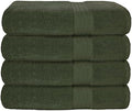 GLAMBURG Premium Cotton 4 Pack Bath Towel Set by GLAMBURG