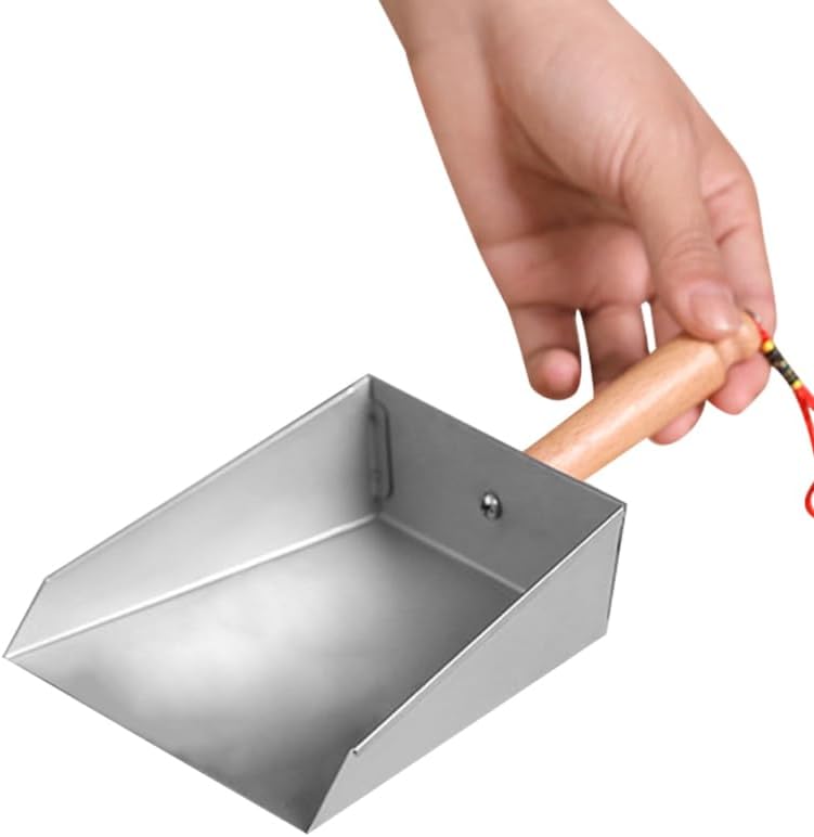 SEWACC Small Metal Dust Pan Stainless Steel Dustpan - Image 5