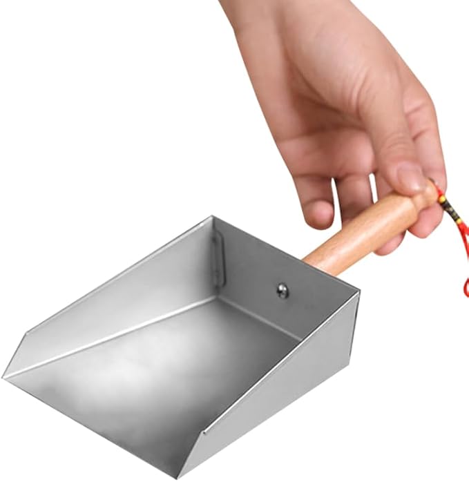 DECHOUS Metal Dustpan Stainless Steel Small Dust Pan - Image 2