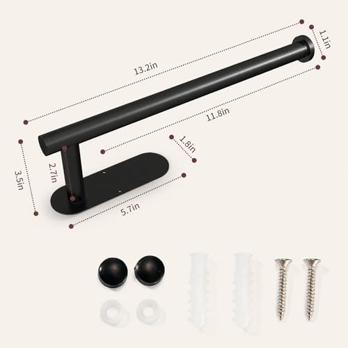 DEKAVA Paper Towel Holder Under Cabinet Wall Mount - Image 3