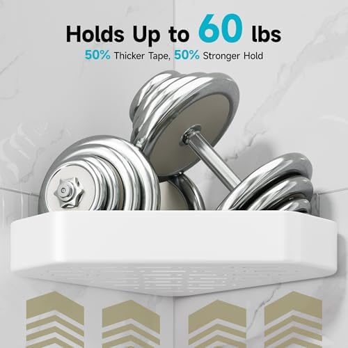 Veken Aluminum Corner Shower Caddy 4-Pack, Never Rust&Large Capacity - Image 5