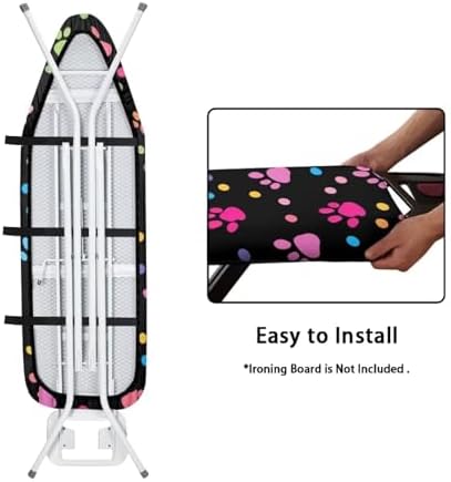 Flashideas Dog Paw Prints Ironing Board Cover and Pad- 52" x 13" Iron Board - Image 5
