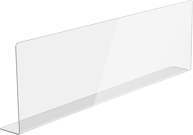 Acrylic Sink Splash Guard, Highly Transparent Fixed Splash Guard by Donkiyana