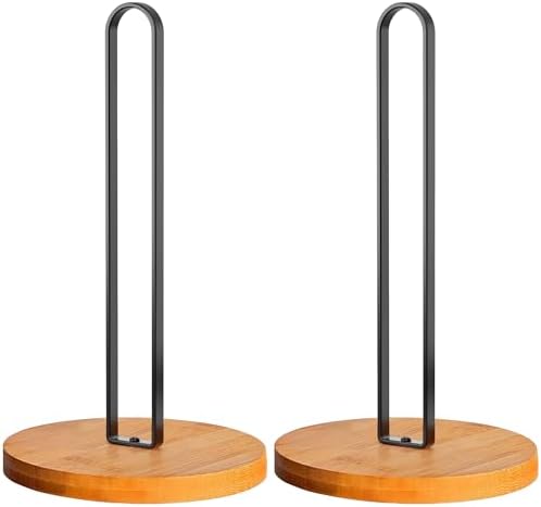 TONLEA Wooden Paper Towel Holder Countertop, Kitchen-Towel-Holder FreeStanding by TONLEA