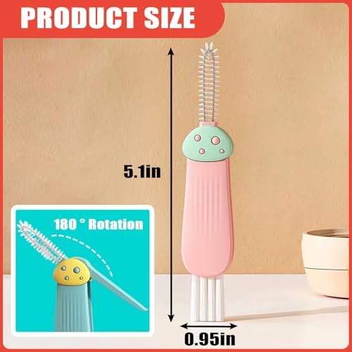 Cup Lid Gap Cleaning Brush 3PCS Bottle Brushes 3 in 1 Cup Lid Gap Cleaner - Image 2