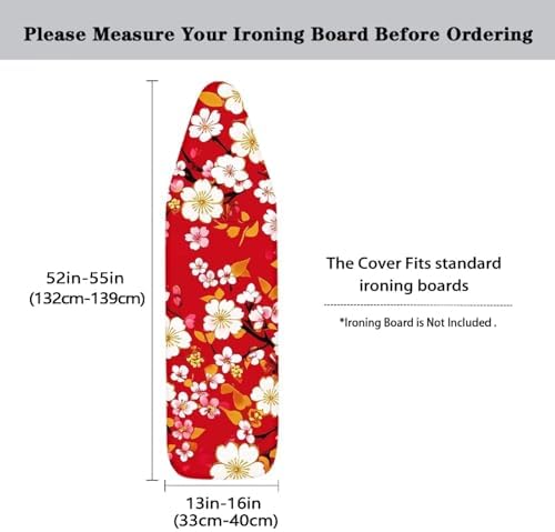 Ironing Board Cover, Flower Pretective Covers 15 x 54 Heavy Duty Iron Board - Image 5
