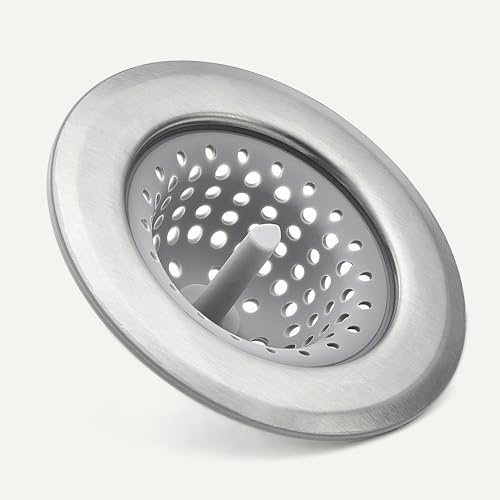 Amazon Basics 2pcs Kitchen Sink Strainer, Stainless Steel Sink Drain Strainer - Image 3