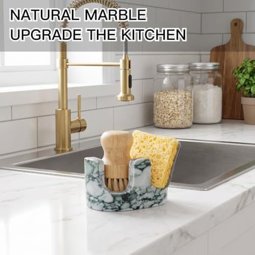 Jade Green Marble Sponge Holder - Image 4