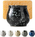 Zoeeker Kitchen Sponge Holder, Ceramic Dish Sponge Holder by LAUCHUH