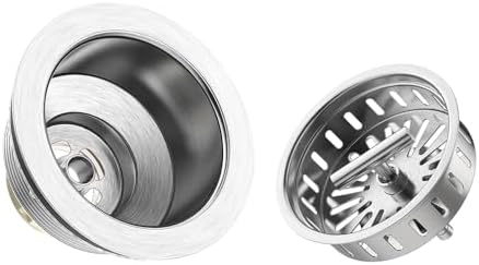 KONE Kitchen Sink Drain Sink Strainer 3-1/2 Inch Drain Assembly Kit Replacement - Image 4
