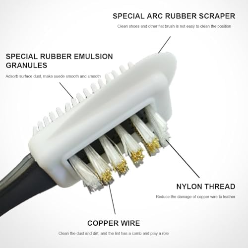 4pcs Suede Shoe Brush, Rubber Shoe Brush Kit - Image 3