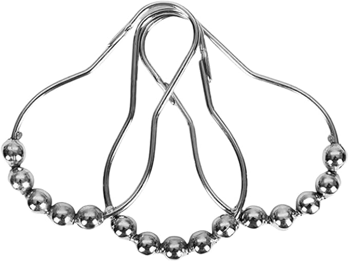 Shower Curtain Hooks, Decorative Rust Proof Stainless Steel Shower Curtain Hooks - Image 7