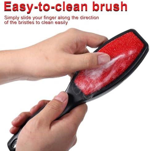 2 Pcs Lint Brushes for Clothes, Dual Sided Remover Lint Brush Reusable Pet Hair - Image 3