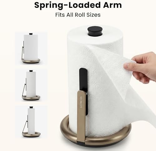 Ultrean Paper Towel Holder Countertop, Freestanding Paper Towel Dispenser - Image 3
