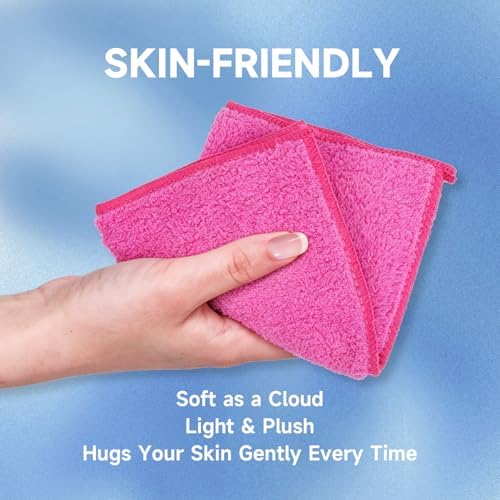 TEAWOO Coral Velvet Rose Red Washcloths 12 Pack, Highly Absorbent and Soft - Image 4